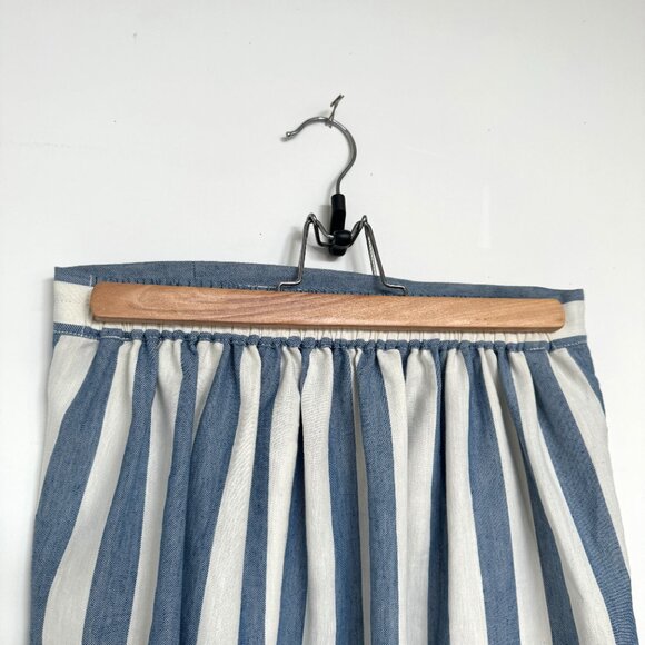 Madewell Striped Overlap Midi Skirt - Picture 8 of 10